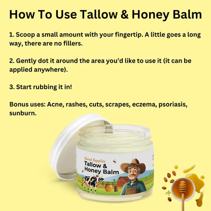 Tallow & Honey Balm - 2 oz